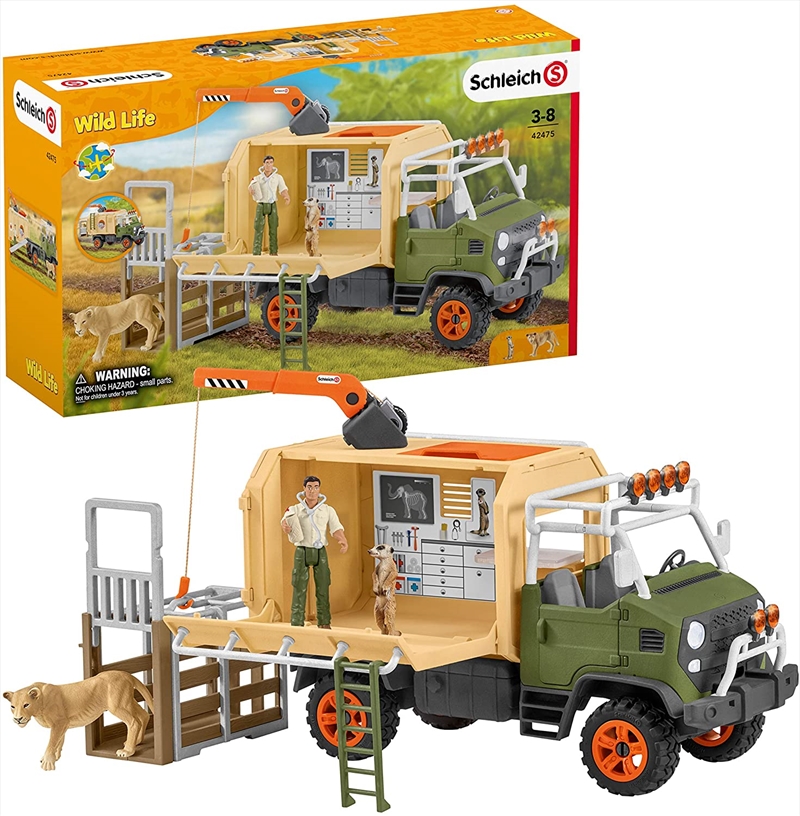 Schleich Figure - Animal Rescue Large Truck/Product Detail/Play Sets