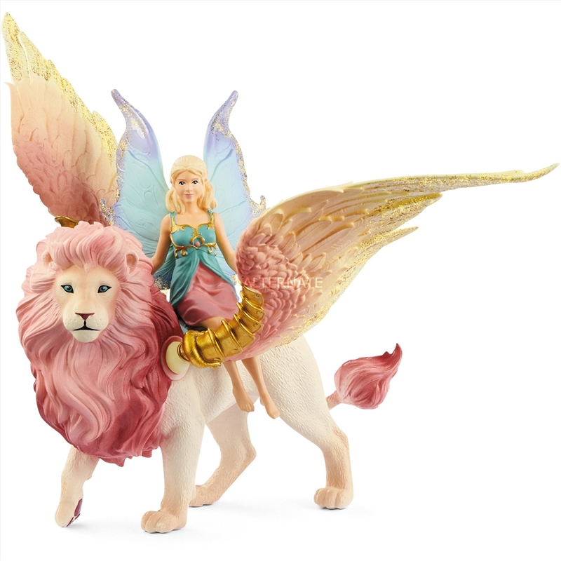 Schleich Figure - Fairy In Flight On Winged Lion/Product Detail/Play Sets