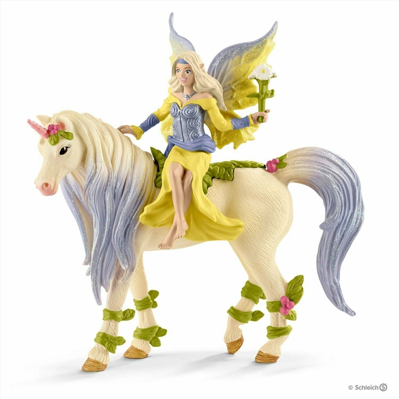 Schleich Figure - Fairy Sera With Blossom Unicorn/Product Detail/Play Sets