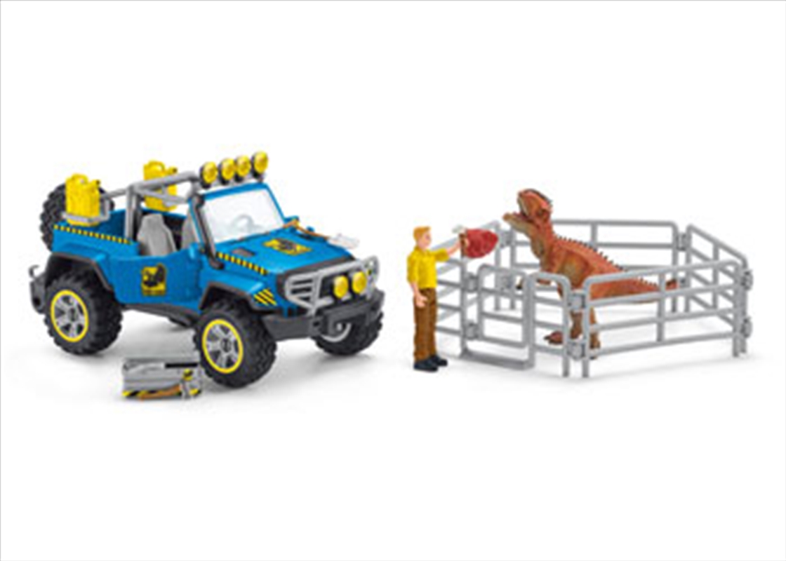 Schleich - Off-road vehicle with dino outpost/Product Detail/Play Sets