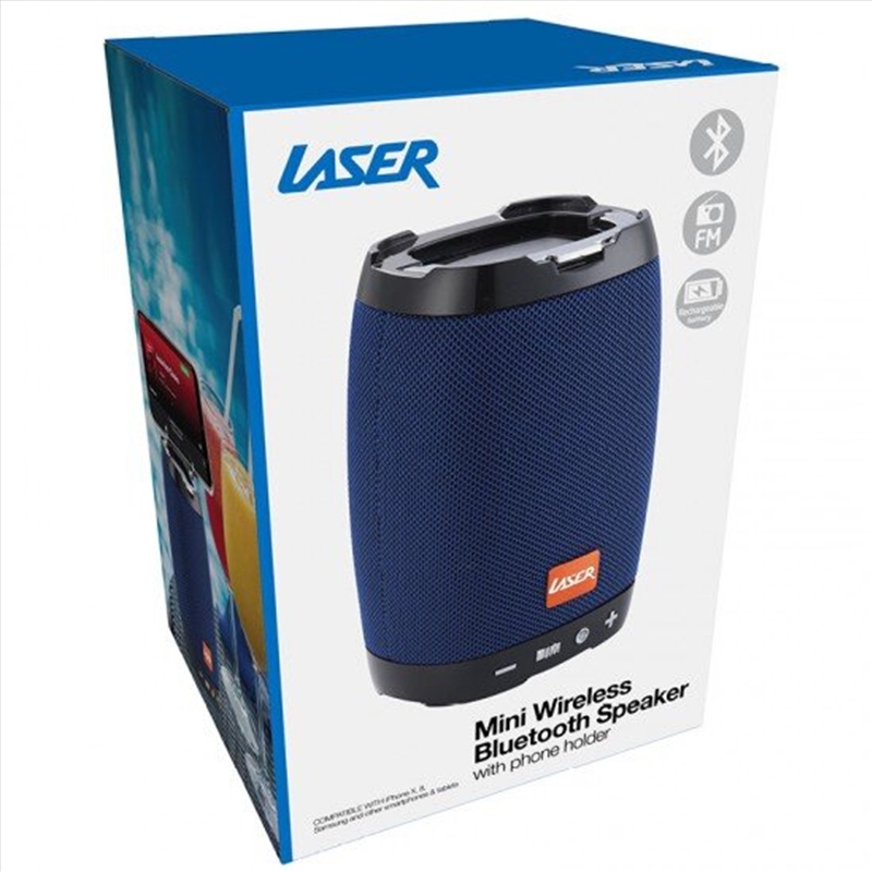 Laser - Bluetooth Speaker With Phone Holder - Blue/Product Detail/Speakers