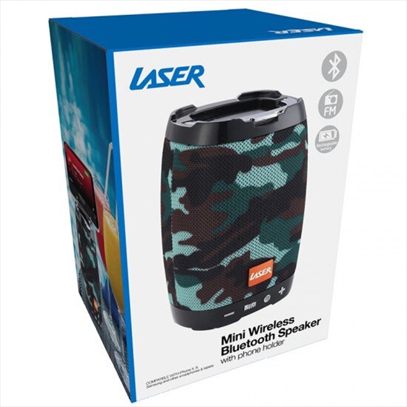 Laser - Bluetooth Speaker With Phone Holder - Camo/Product Detail/Speakers
