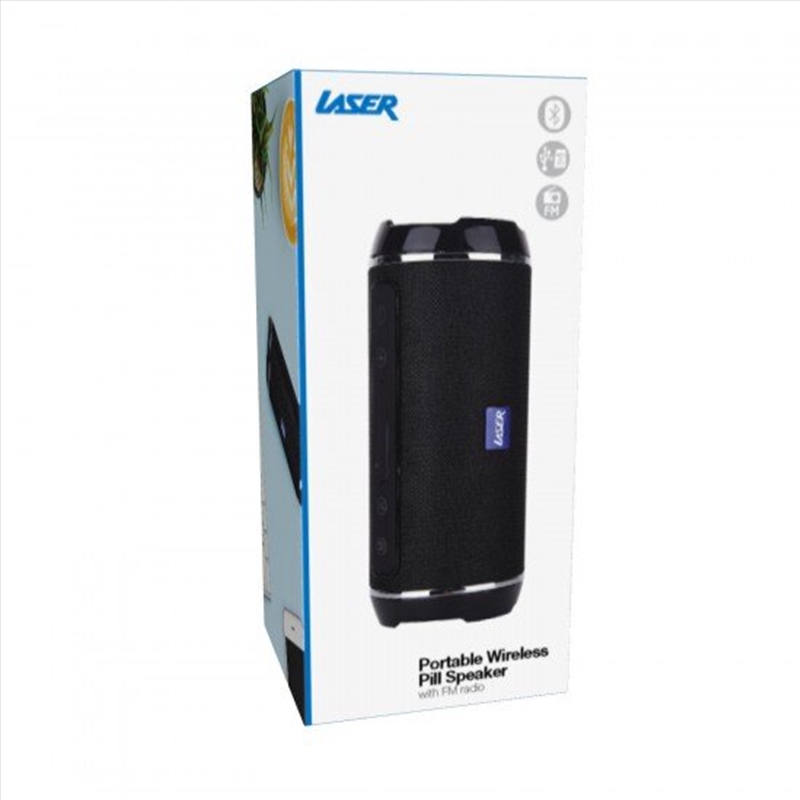 Laser - Bluetooth Pill Speaker - Black/Product Detail/Speakers