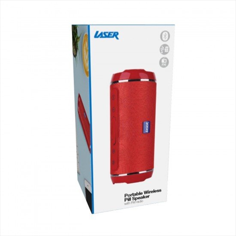 Laser - Bluetooth Pill Speaker - Red/Product Detail/Speakers