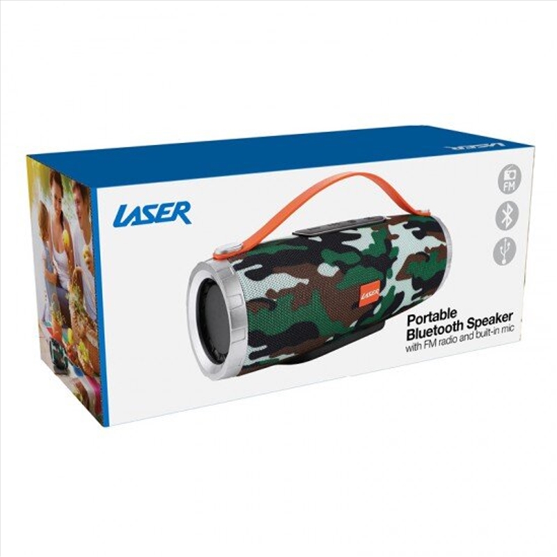 Laser - Bluetooth Tube Speaker - Camo/Product Detail/Speakers