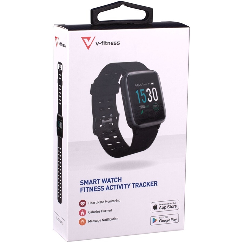 V-Fitness Smart Activity Watch - Black | Apparel