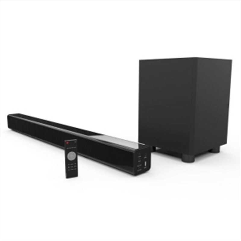 Buy Laser Soundbar with Bluetooth and Wireless Sub Woofer, Black