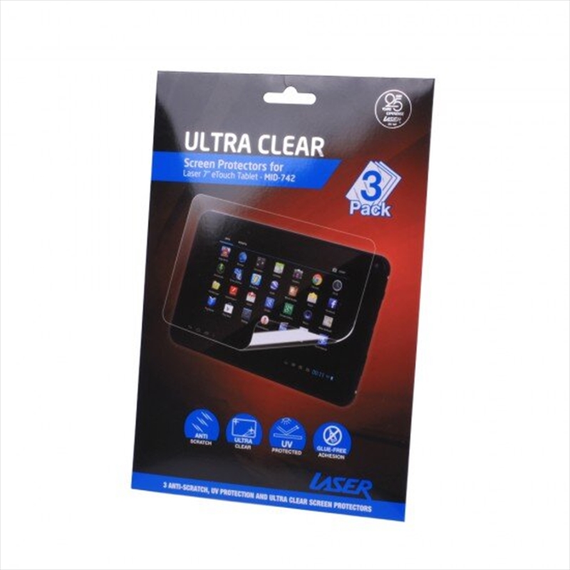 7in Tablet Screen Protector Films 3 Pack with Micro Fiber Cloth and Applicator/Product Detail/Computer Accessories