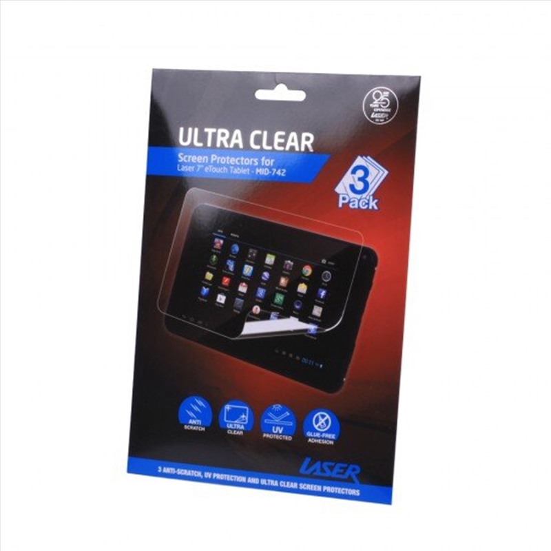 7in Tablet Screen Protector Films 3 Pack with Micro Fiber Cloth and Applicator/Product Detail/Computer Accessories