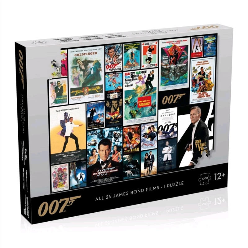 James Bond - All Movies Poster 1000 piece Jigsaw Puzzle/Product Detail/Film and TV