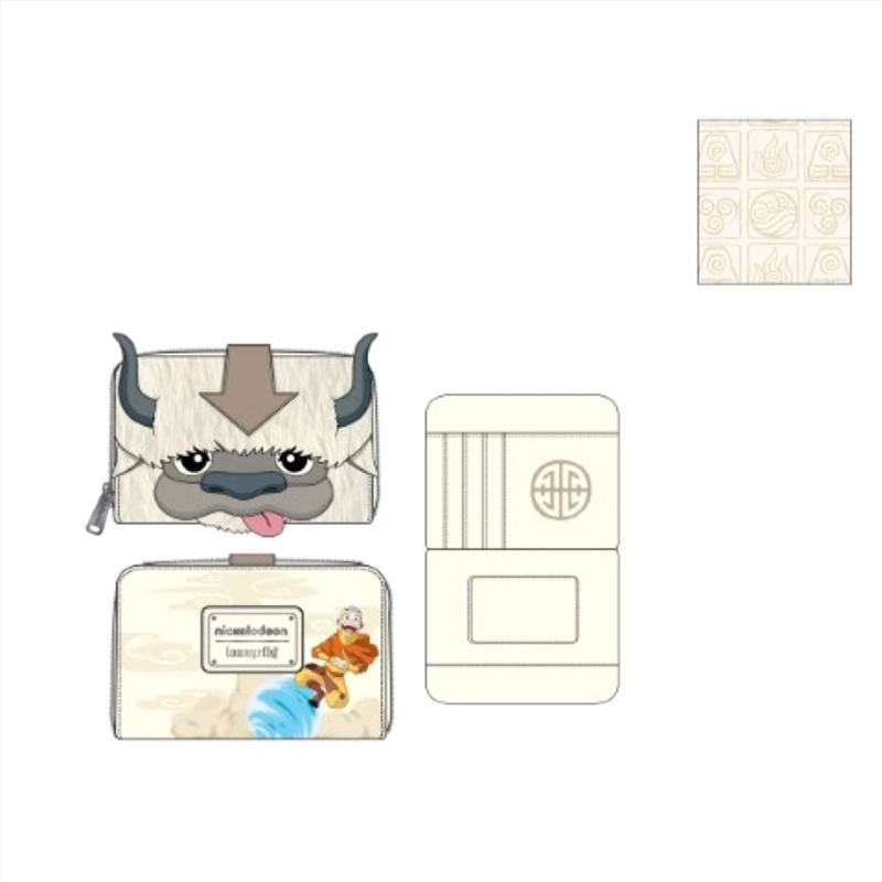 Loungefly - Avatar The Last Airbender - Appa Plush Zip Purse/Product Detail/Wallets