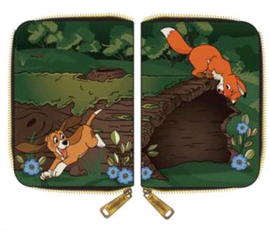 Loungefly - Fox and the Hound - Copper & Todd Zip Purse/Product Detail/Wallets
