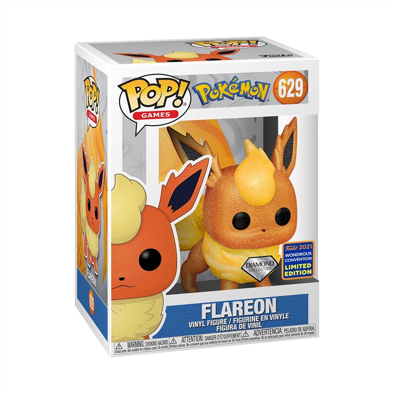 Pokemon - Flareon (Diamond Glitter) Pop! WC21 RS/Product Detail/Convention Exclusives
