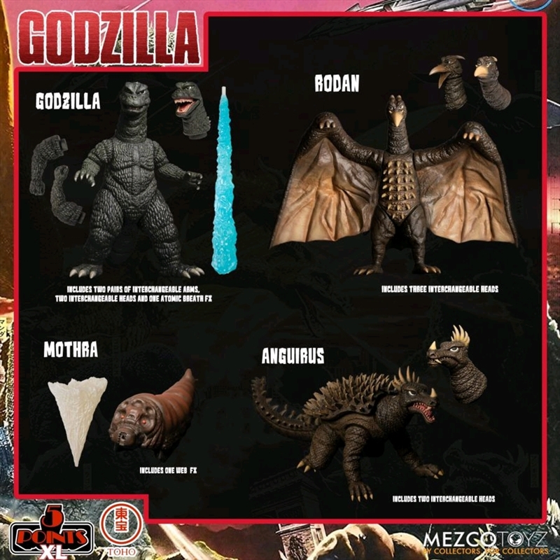 Godzilla: Destroy All Monsters - Round One 5 Points XL Boxed Set | Merchandise