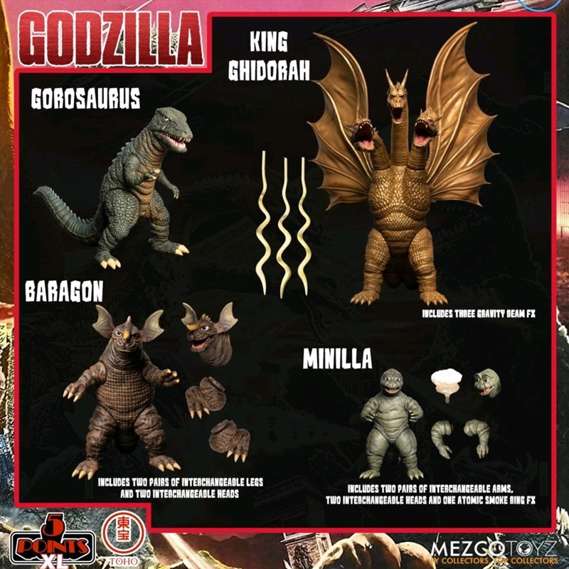 Godzilla: Destroy All Monsters - Round Two 5 Points Boxed Set/Product Detail/Figurines