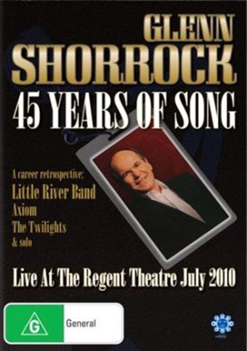 45 Years Of Song- Live At The Regent Theatre/Product Detail/Visual