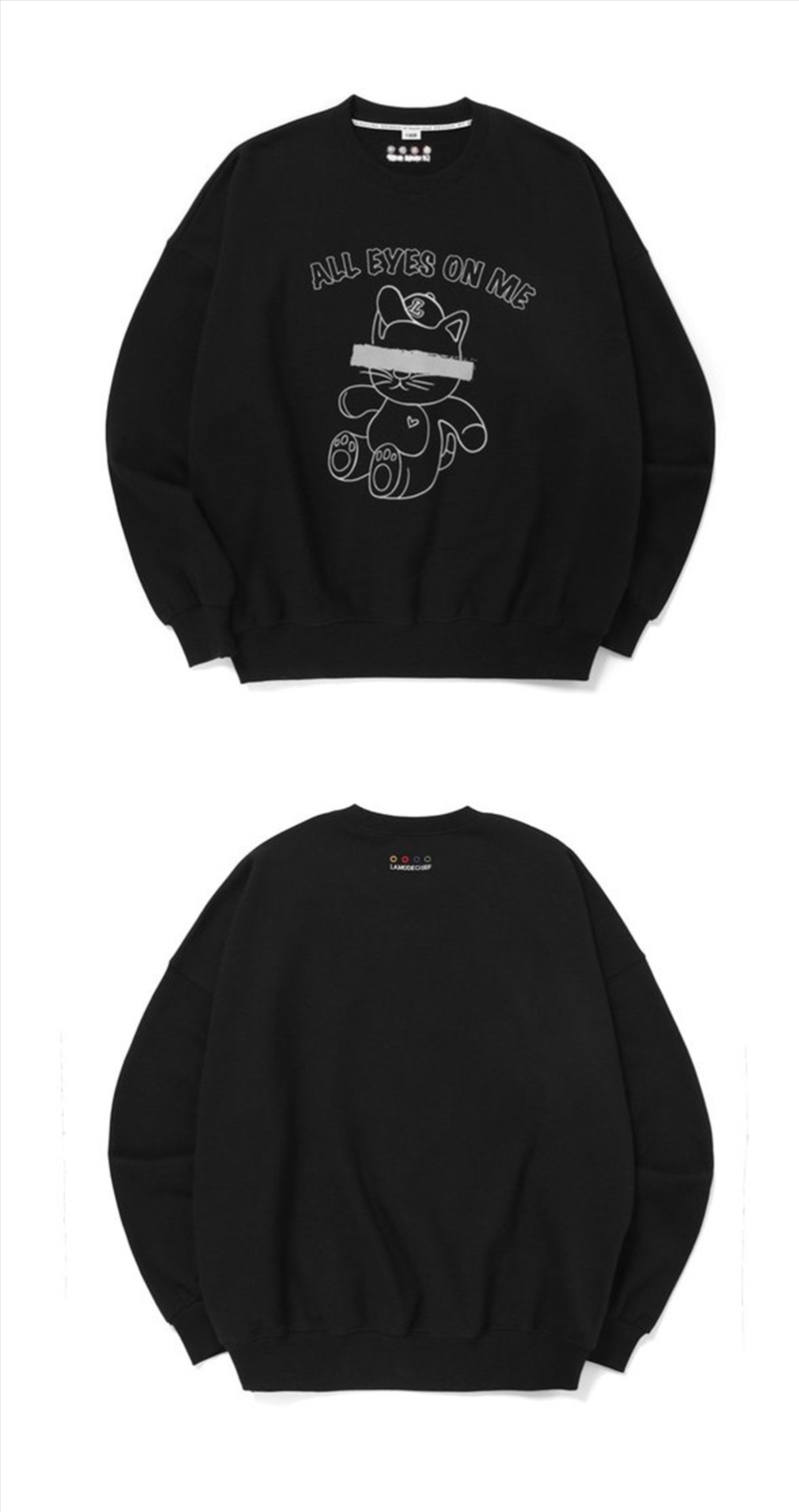 All Eyes On Me Black Sweatshirt Size M/L - Jungkook/Product Detail/KPOP Merch