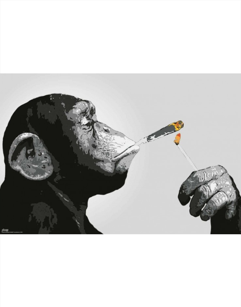 Steez Smoking Chimp Poster/Product Detail/Posters & Prints