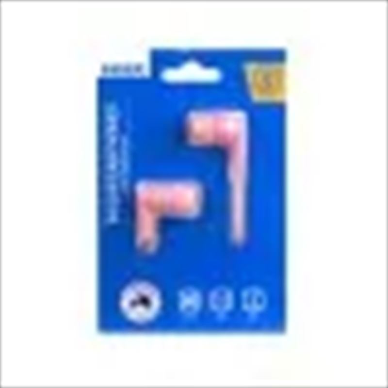 Laser Earbud Headphones with Mic in Rose Quartz | Accessories
