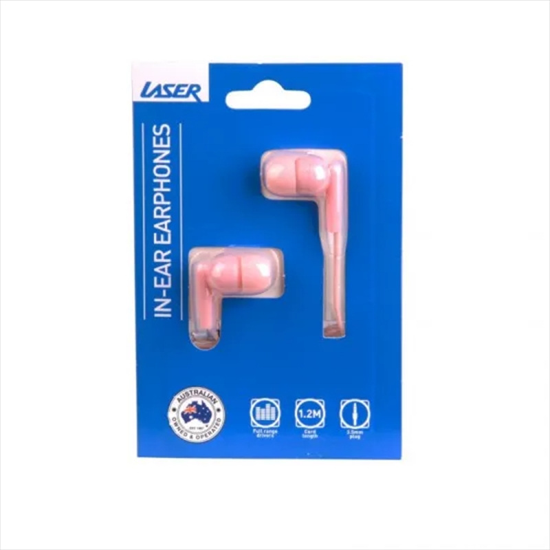 Laser Earbud Headphone in Rose Quartz | Accessories
