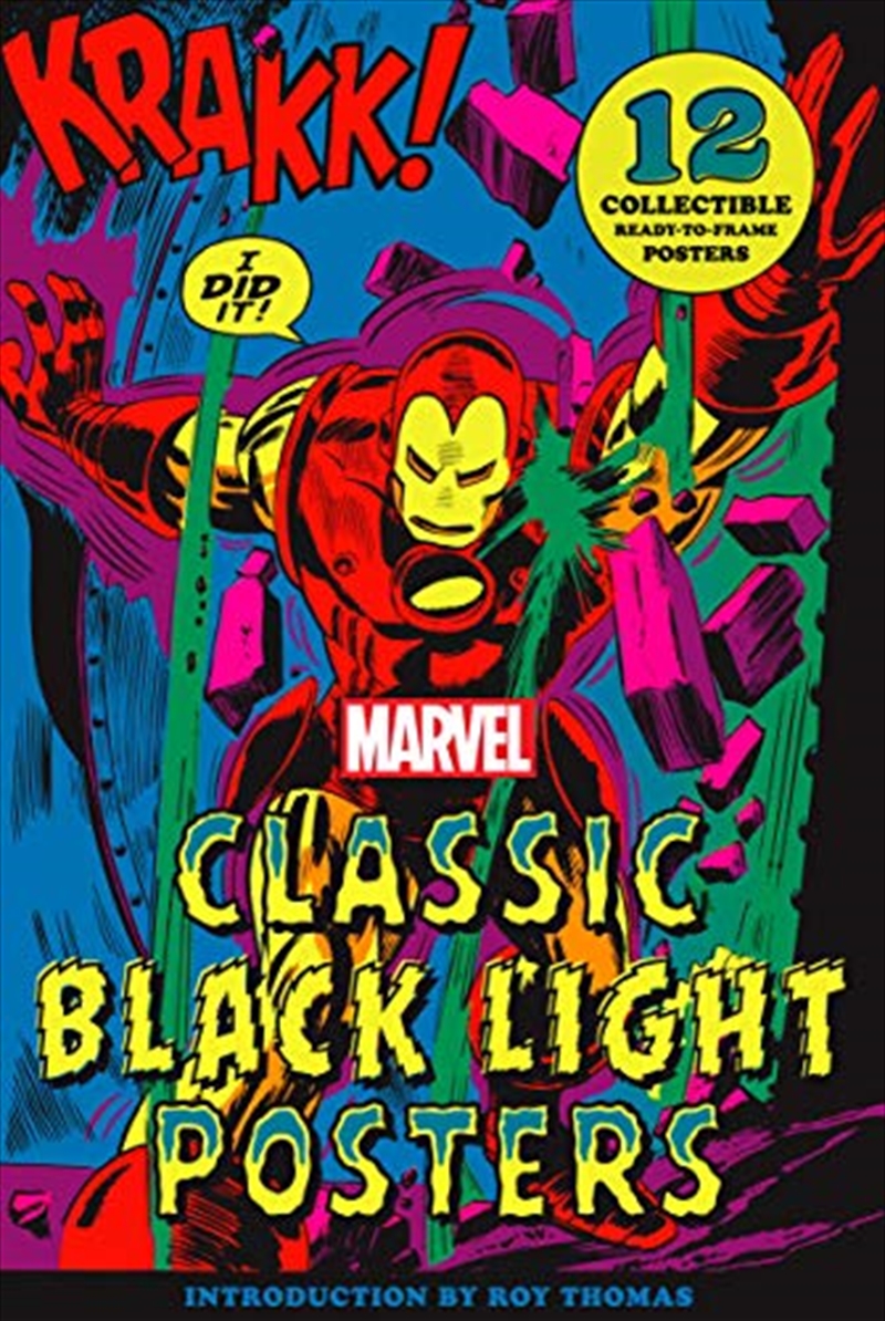 Marvel Classic Black Light Collectible Poster Portfolio | Hardback Book