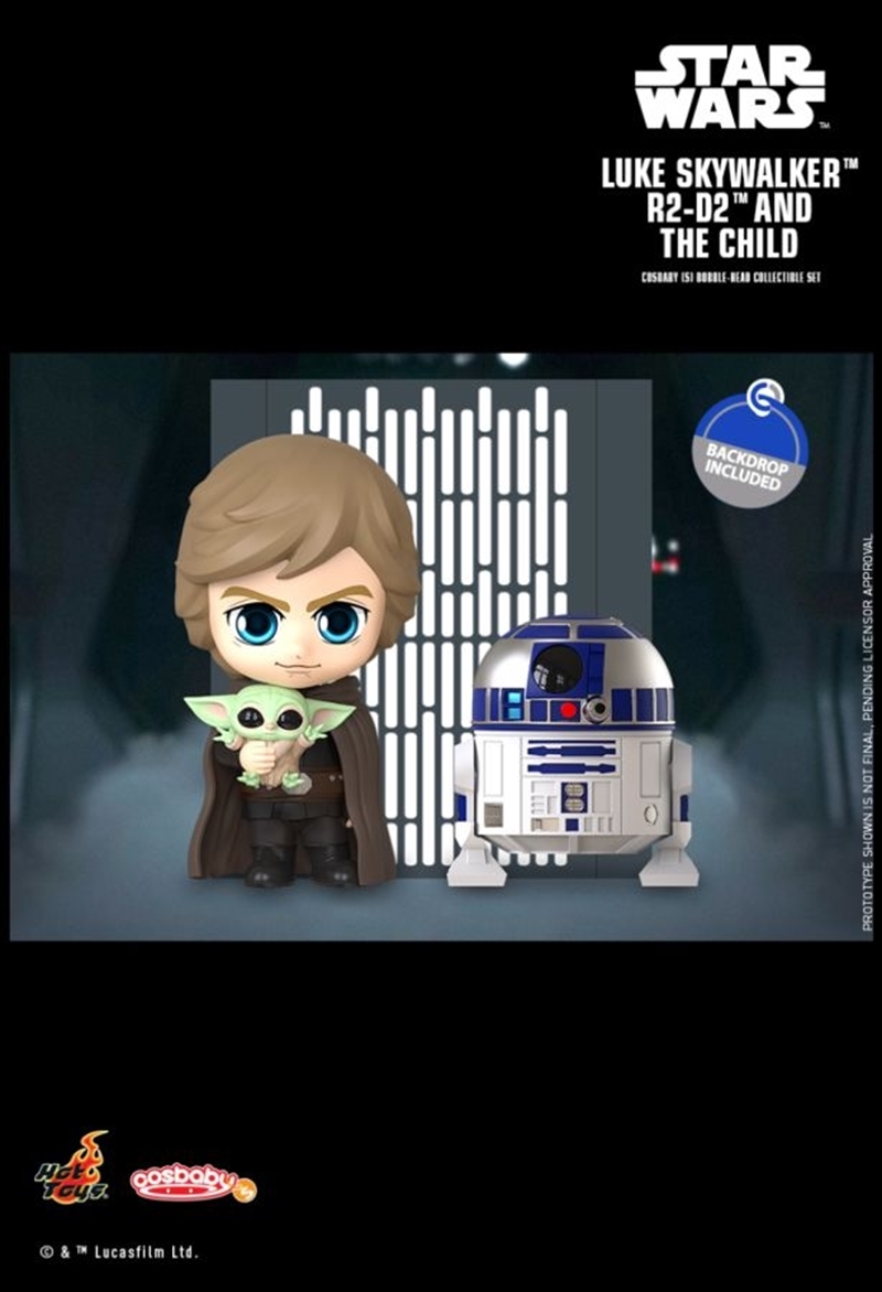 Star Wars: The Mandalorian - Luke, R2-D2 & The Child Cosbaby/Product Detail/Figurines