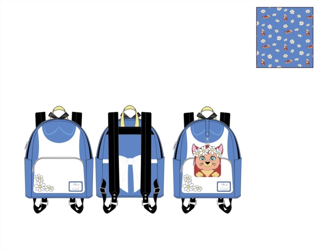 Loungefly - Alice in Wonderland - Dress Mini Backpack & Detachable Mini Wristlet | Apparel