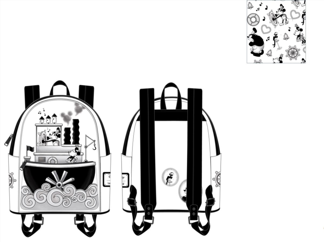 loungefly steamboat willie mini backpack