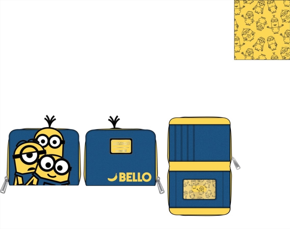 Loungefly - Minions - Triple Minion Bello Zip Purse/Product Detail/Wallets