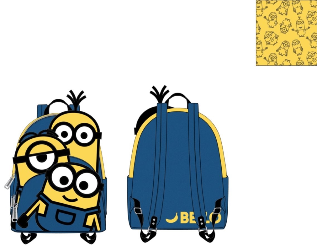 Loungefly - Minions - Triple Minion Bello Mini Backpack/Product Detail/Bags