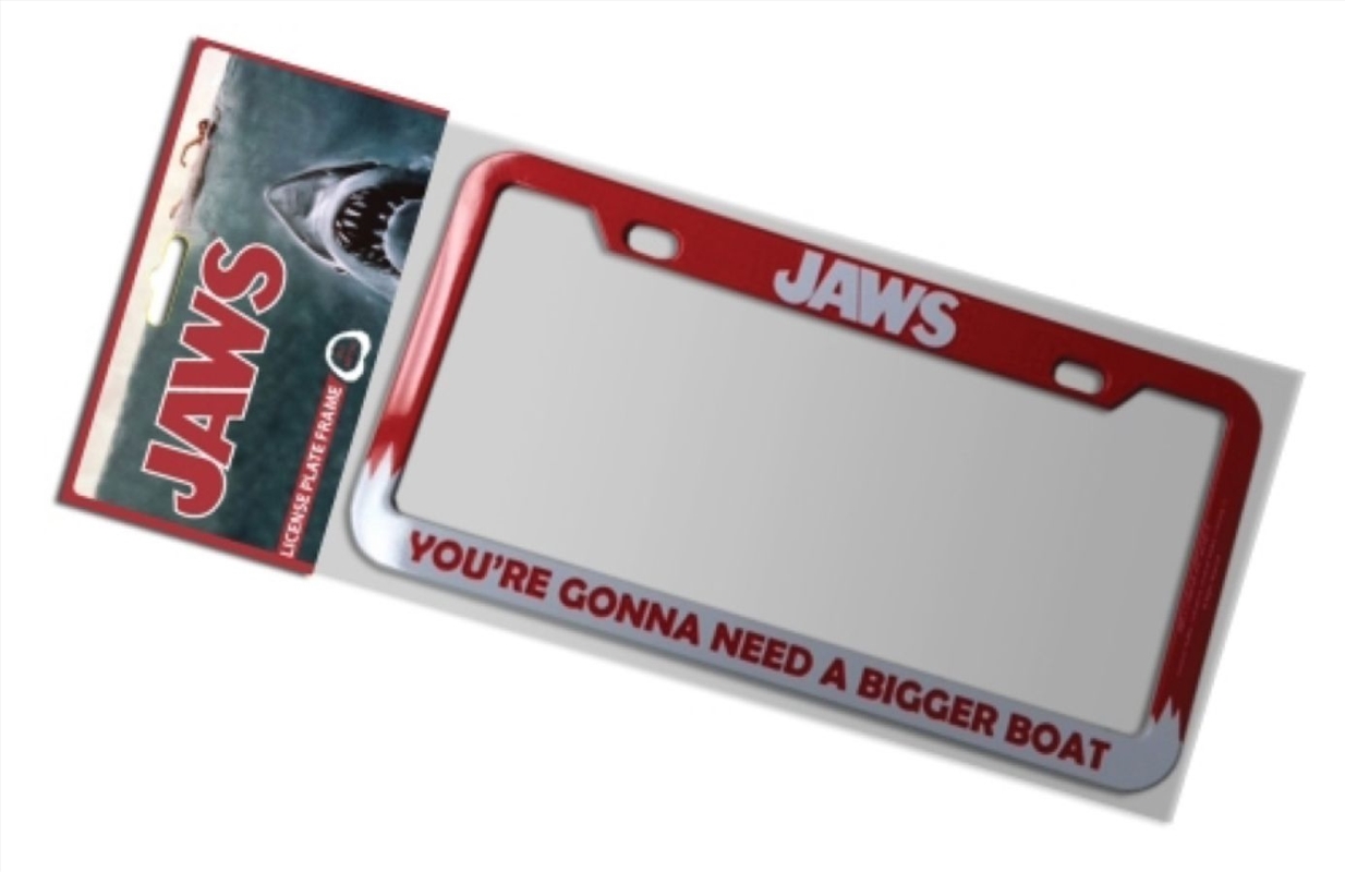 Buy Jaws - Bigger Boat License Plate Frame, Homewares | Sanity