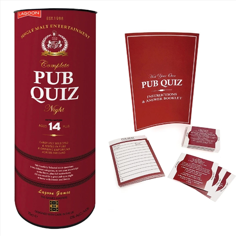 Pub Quiz/Product Detail/Card Games