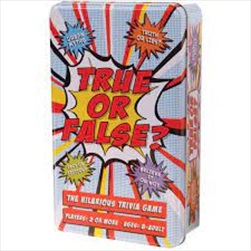 True Or False Tin/Product Detail/Card Games