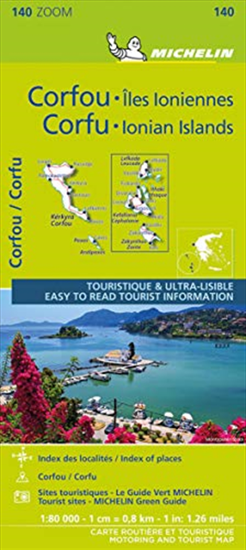 Michelin Zoom Corfu And The Ionian Islands Map 140: Greece/Product Detail/Travel & Holidays