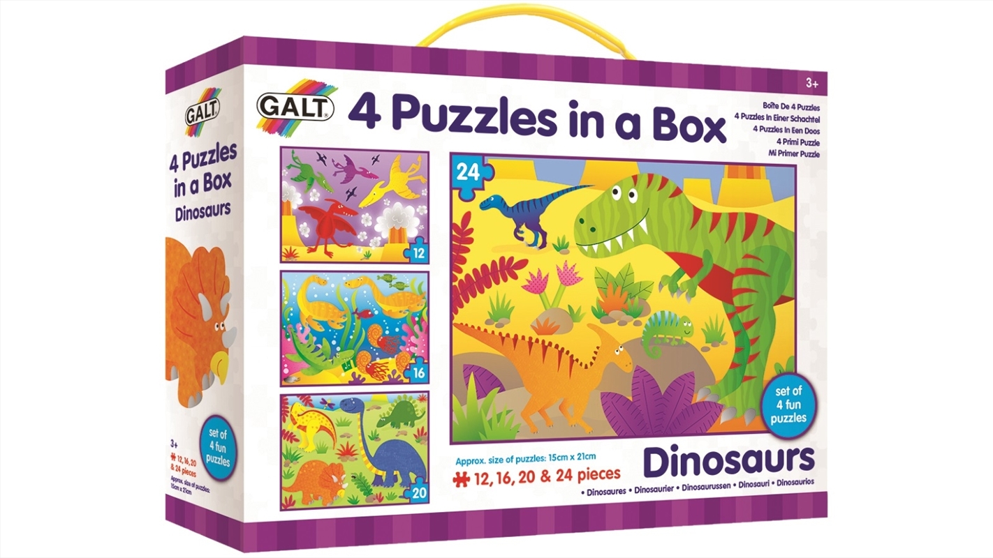 Dinosaurs: 4 Puzzles In A Box/Product Detail/Education and Kids