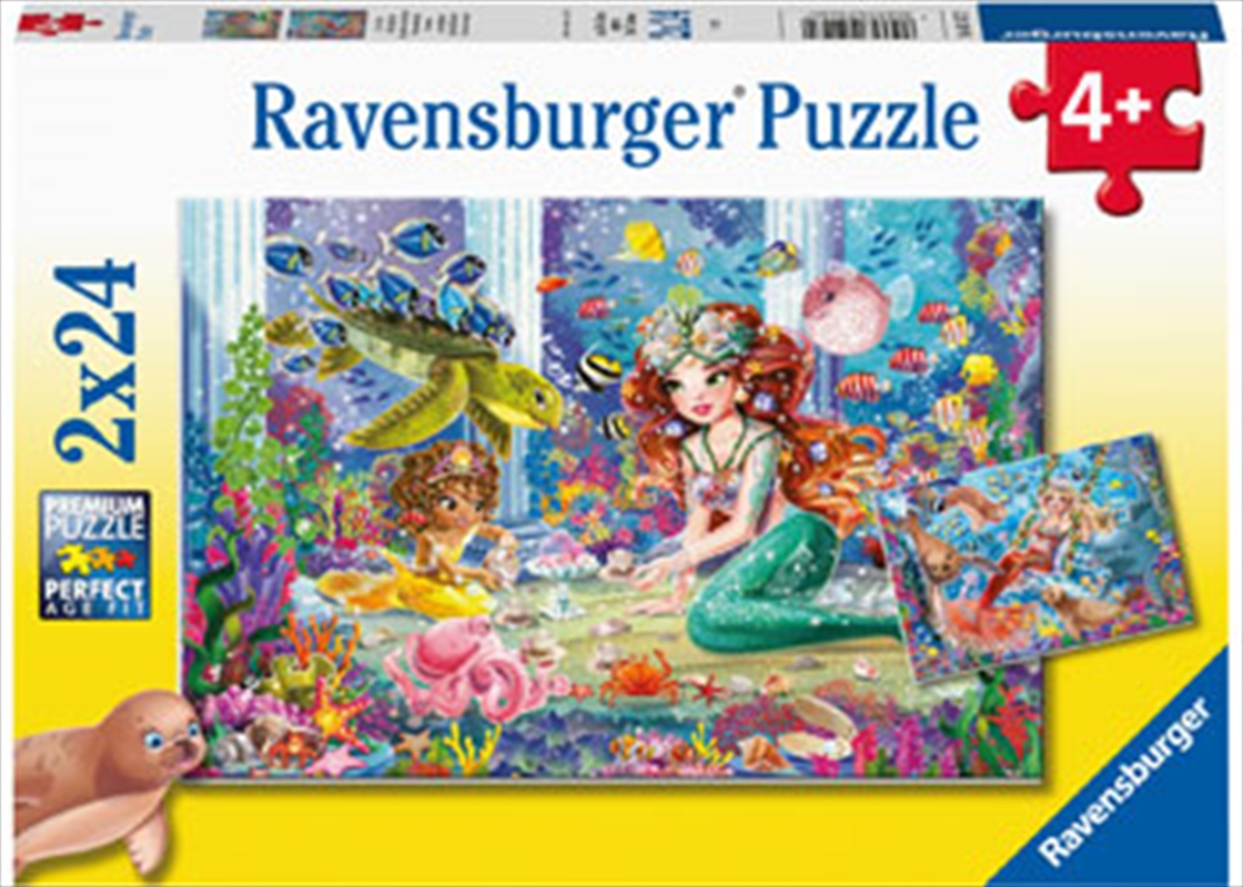 Mermaid Tea Party  2 X 24 Piece Puzzle | Merchandise