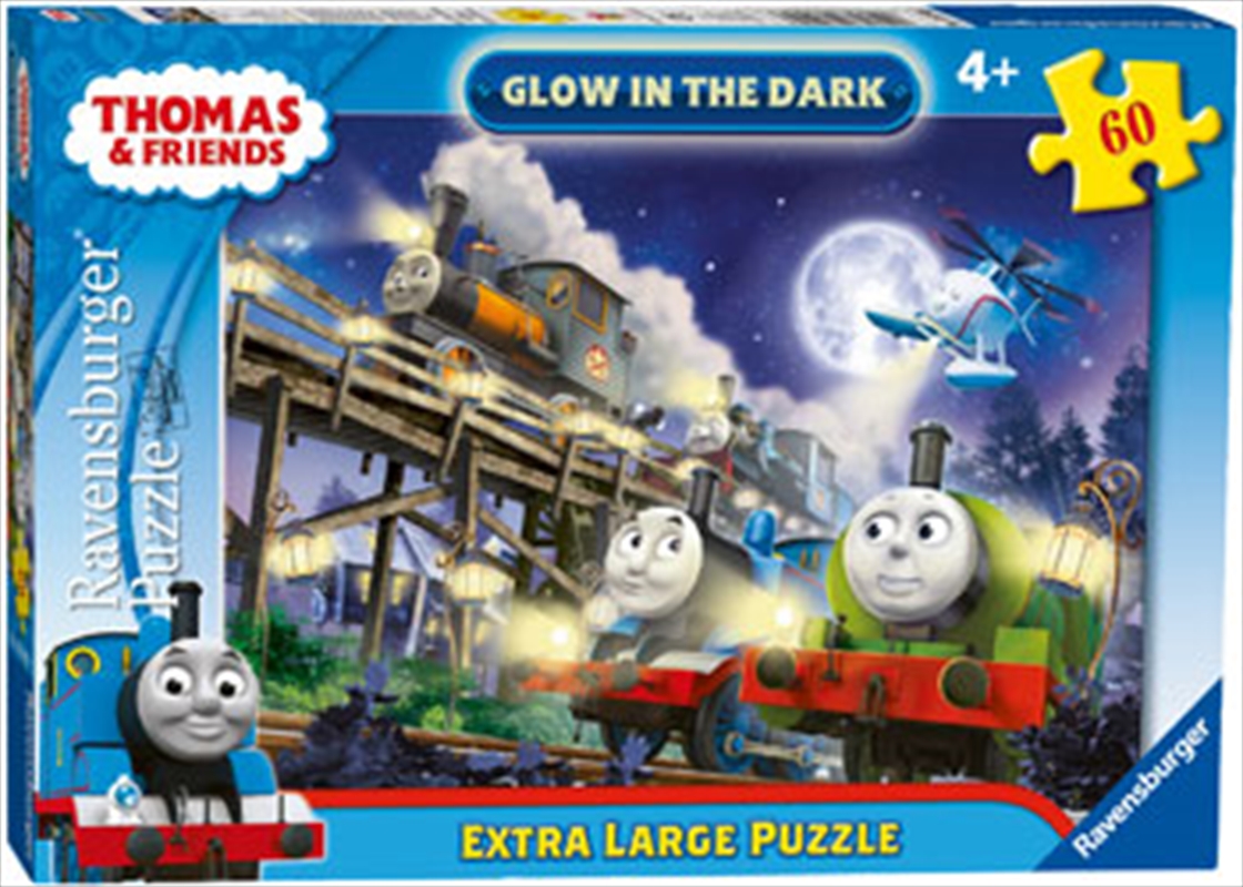 Thomas The Tank Engine Ex Lrg Glow In The Dark Puzzle 60pc | Merchandise