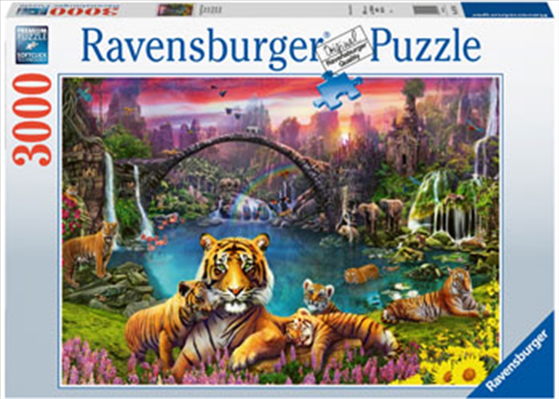 Tigers In Paradise 3000pc Puzzle/Product Detail/Nature and Animals