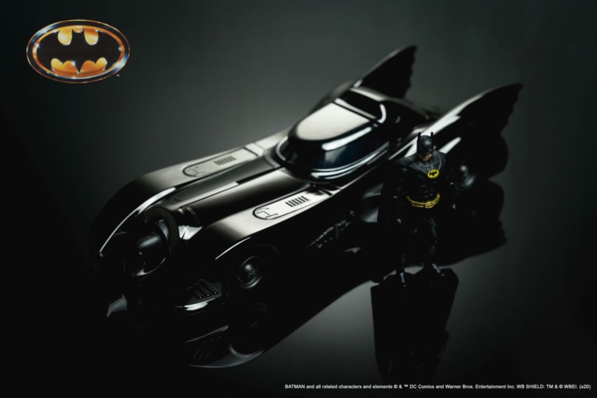 Batman 1989 - Batmobile Chrome Black 1:24 Scale Hollywood Ride with Batman/Product Detail/Figurines