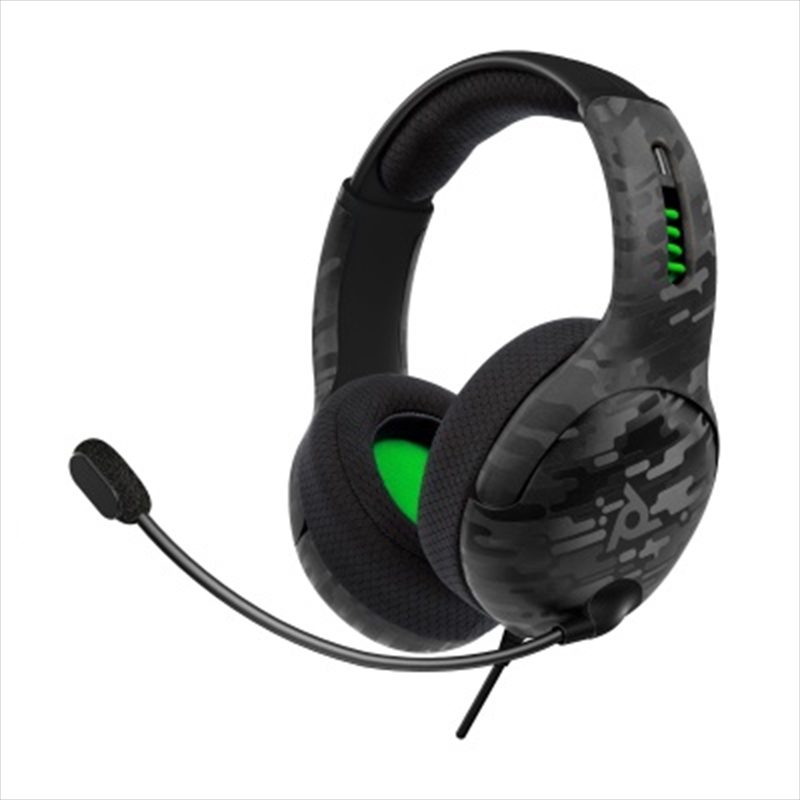 PDP Xbox LVL 50 Wired Headset Black Camo/Product Detail/Gaming Headphones & Headsets