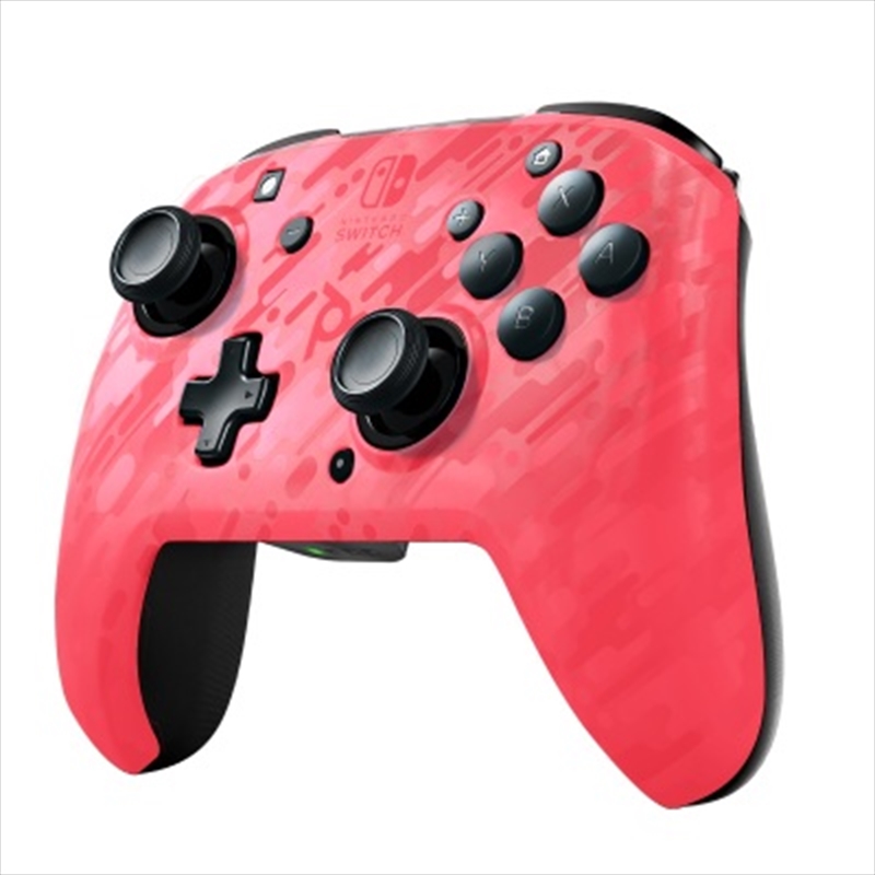 PDP Switch Faceoff Deluxe Wireless Controller Pink Camo/Product Detail/Consoles & Accessories