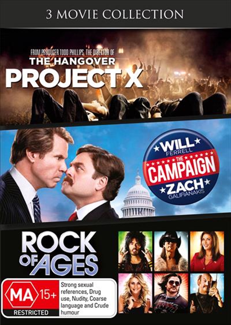 Project X / The Campaign / Rock Of Ages/Product Detail/Comedy