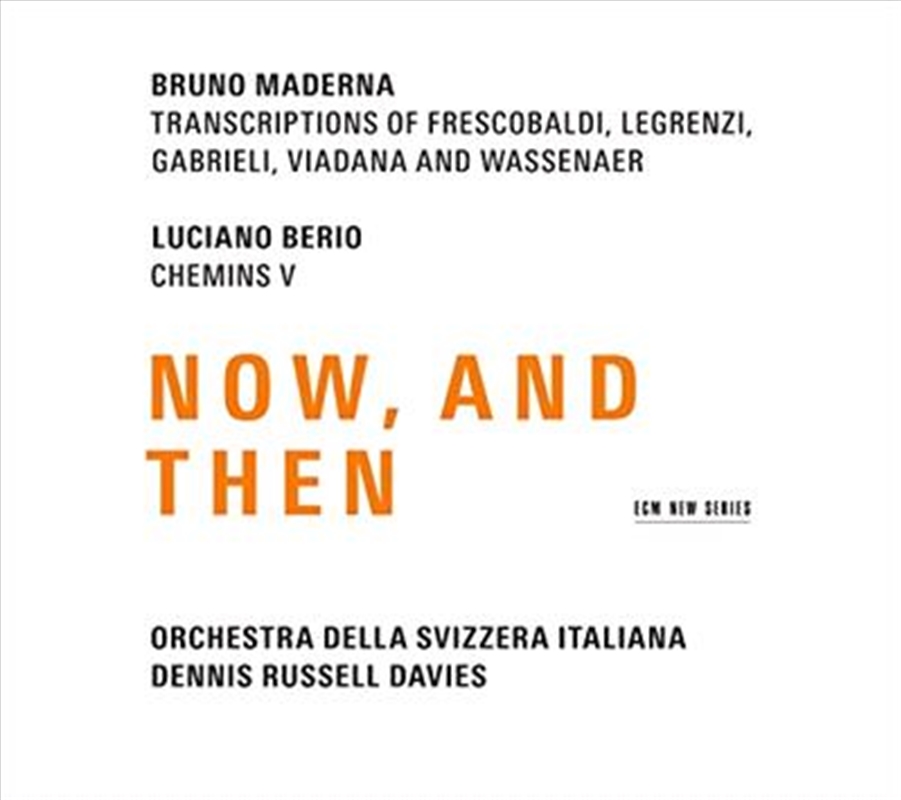 Maderna And Berio: Now And The/Product Detail/Classical