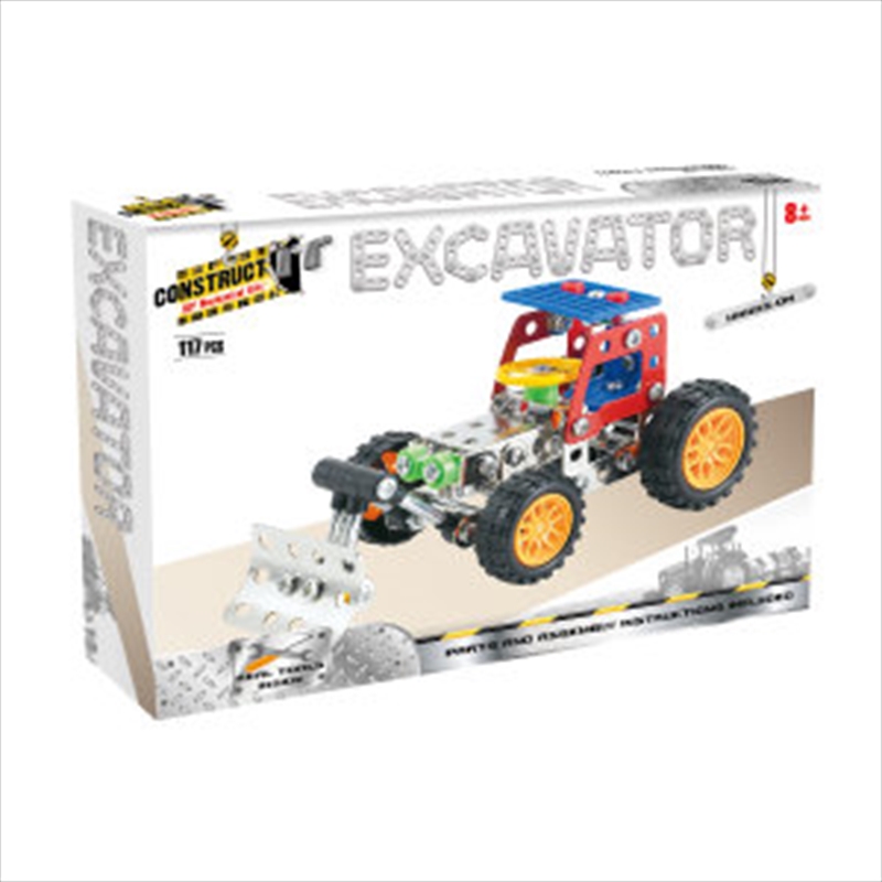 Construct-It! - Excavator 117-Piece Metal Building Set/Product Detail/Building Sets & Blocks