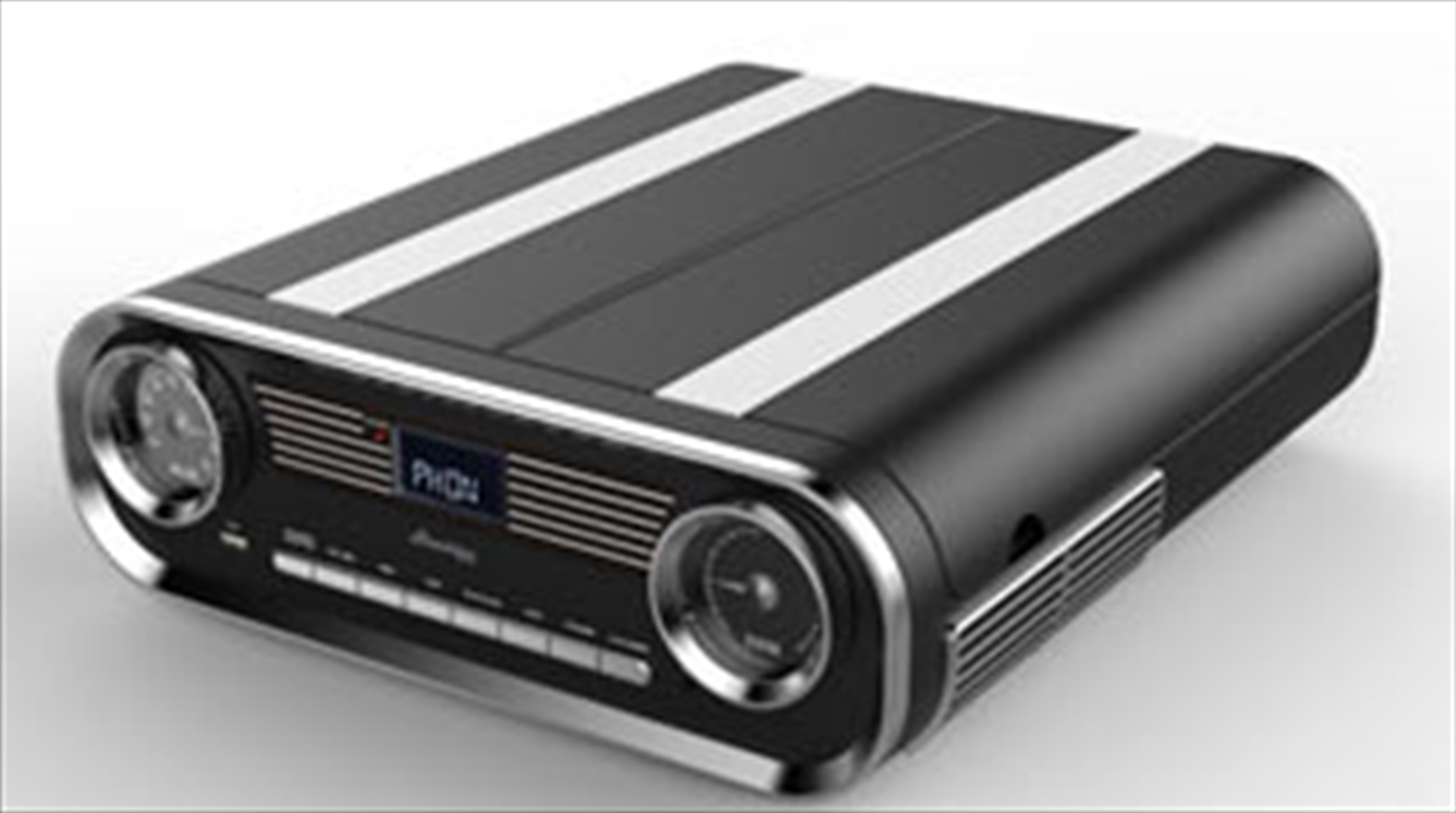 Retro Radio Turntable - Black/Product Detail/Turntables