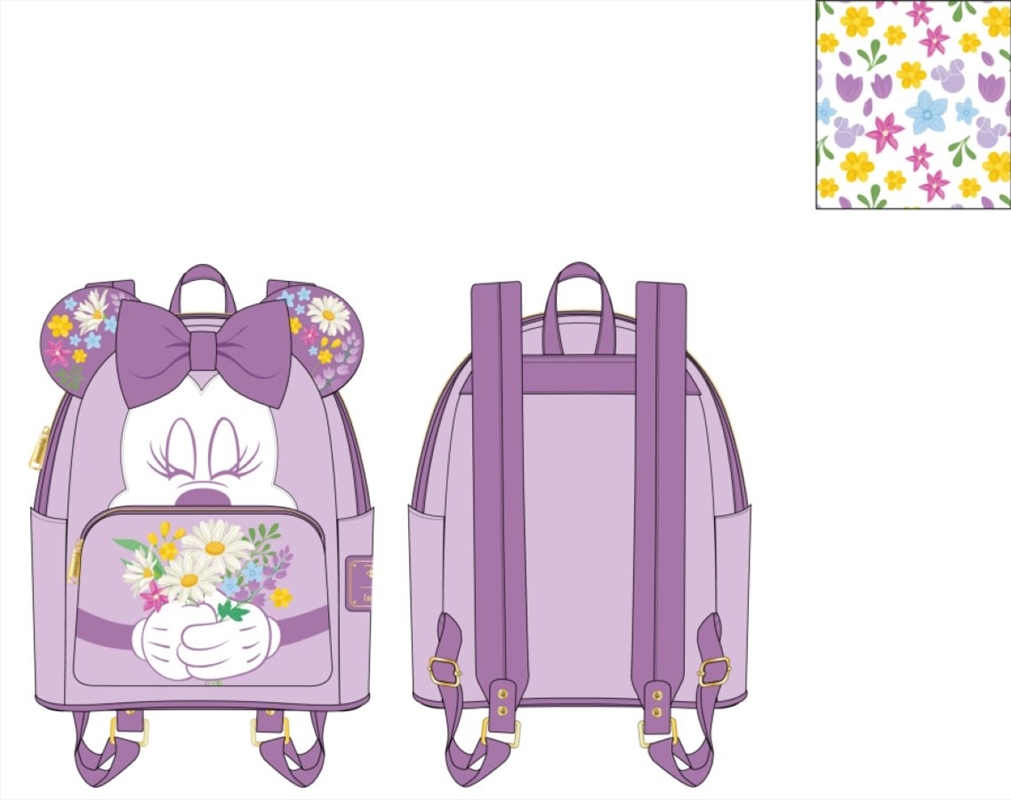 Loungefly - Minnie Holding Flowers Mini Backpack/Product Detail/Bags