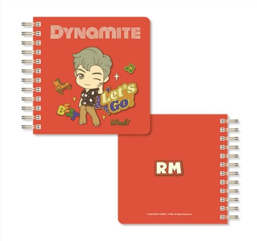 BTS Tinytan - Dynamite Spiral Notebook - RM/Product Detail/Notebooks & Journals