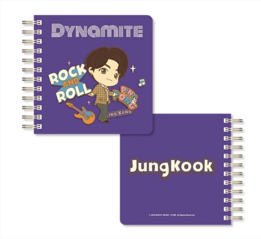 BTS Tinytan - Dynamite Spiral Notebook - Jungkook/Product Detail/Notebooks & Journals