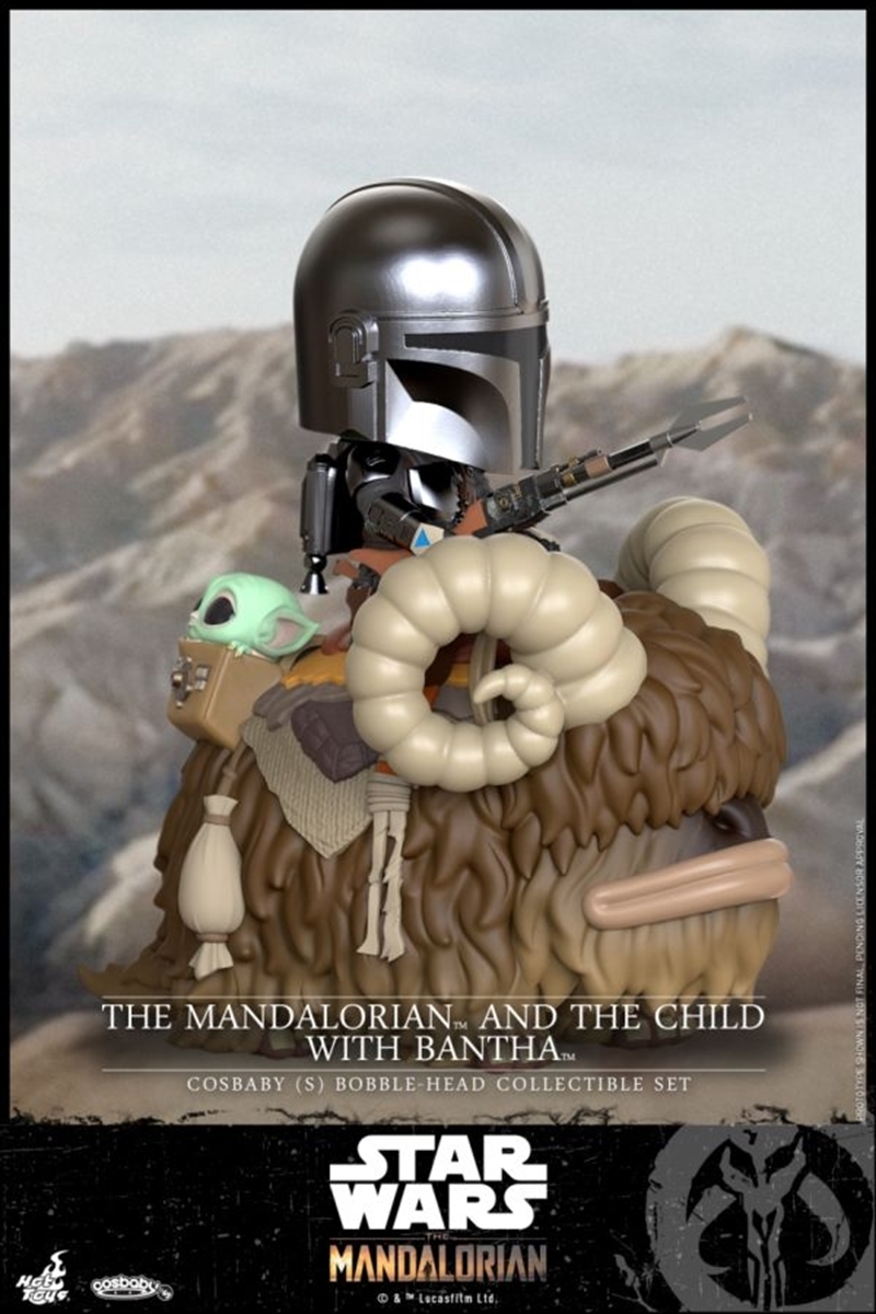 Star Wars: The Mandalorian - Mandalorian & The Child on Bantha Riding Cosbaby/Product Detail/Figurines