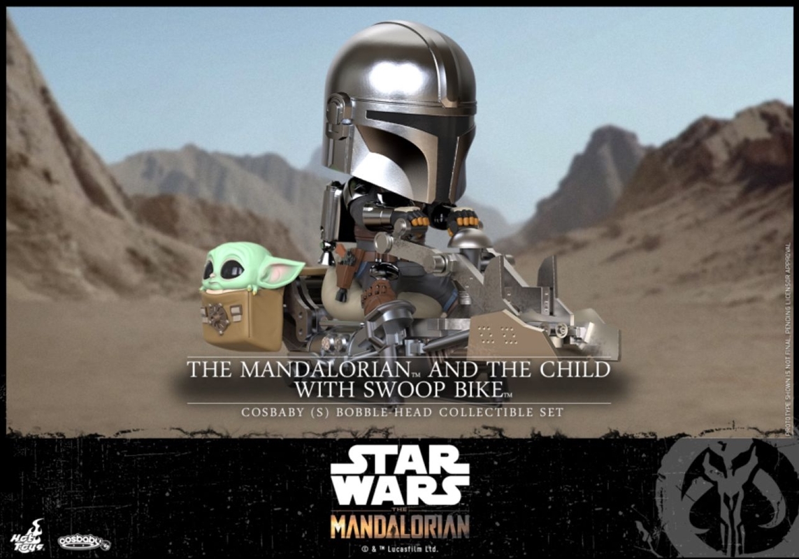 Star Wars: The Mandalorian - Mandalorian & The Child on Swoop Bike Riding Cosbaby/Product Detail/Figurines